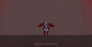 Stunning Queen Of Pain Wielding Power Wallpaper