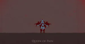 Stunning Queen Of Pain Wielding Power Wallpaper