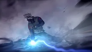 Stunning Raikiri Lightning Release In Action Wallpaper