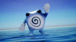 Stunning Realistic Art Of Poliwhirl Pokemon In Action Wallpaper