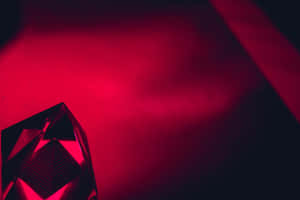 Stunning Red Diamond In Brilliant Lighting Wallpaper