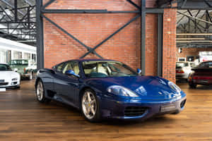 Stunning Red Ferrari 360 Modena On Open Road Wallpaper