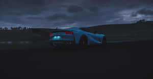 Stunning Red Ferrari 812 Superfast In Motion Wallpaper