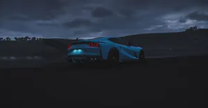 Stunning Red Ferrari 812 Superfast In Motion Wallpaper