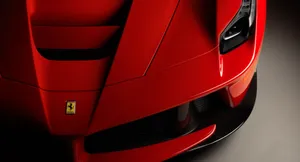 Stunning Red Ferrari Laferrari In Action Wallpaper