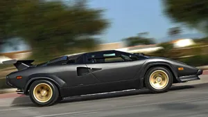 Stunning Red Lamborghini Countach In Full Glory Wallpaper