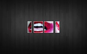 Stunning Red Lips Close-up Wallpaper