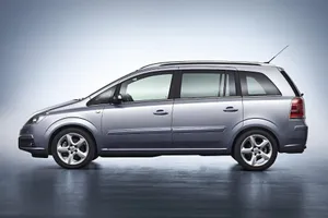 Stunning Red Opel Zafira On The Open Road Wallpaper