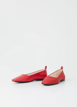 Stunning Red Shoes With Bow Accent Wallpaper