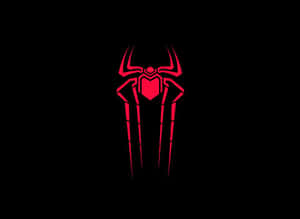 Stunning Red Spider On A Web Wallpaper