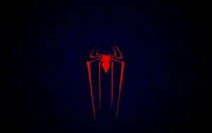 Stunning Red Spider On A Web Wallpaper