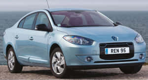 Stunning Renault Fluence Parked In An Urban Setting Wallpaper