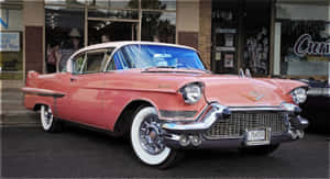 Stunning Retro Pink Cadillac Wallpaper