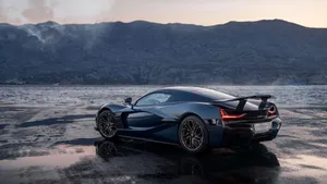 Stunning Rimac Hypercar In Motion Wallpaper