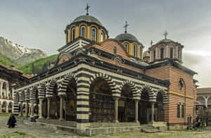 Stunning Scenery Of Rila Monastery Wallpaper