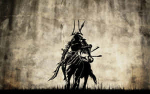 Stunning Shogun Warrior In A Vivid Landscape Wallpaper