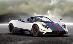 Stunning Shot Of A Luxury Pagani Zonda F In Action Wallpaper