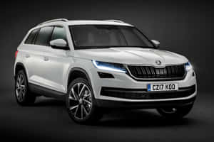 Stunning Skoda Kodiaq On The Road Wallpaper