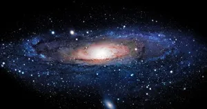 Stunning Spiral Galaxy In Deep Space Wallpaper