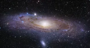 Stunning Spiral Galaxy In Deep Space Wallpaper