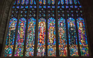 Stunning Stained Glass Windows At Chester Cathedral Wallpaper