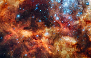 Stunning Star Cluster In The Cosmos Wallpaper