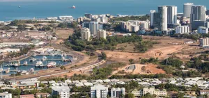 Stunning Sunset At Darwin's Iconic Waterfront Wallpaper