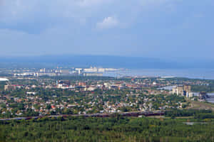 Stunning Sunset At Sleeping Giant, Thunder Bay Wallpaper