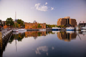 Stunning Sunset In Hobart, Australia Wallpaper