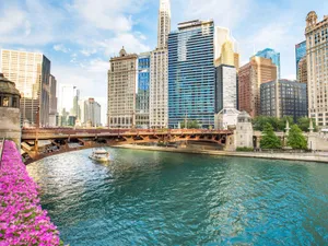 Stunning Sunset Over A Beautiful City Wallpaper