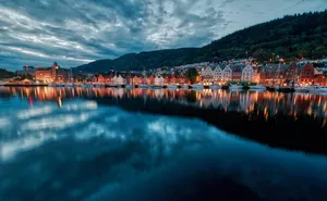 Stunning Sunset Over Bergen Wallpaper