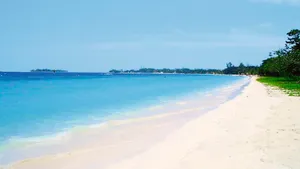 Stunning Sunset Over Jamaican Island Wallpaper