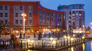 Stunning Sunset View From Portsmouth's Historic Dockyard Wallpaper