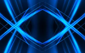 Stunning Symmetrical Pattern On A Black And Blue Background Wallpaper