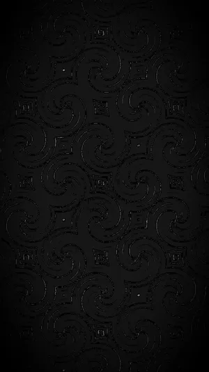 Stunning Total Black Abstract Pattern Wallpaper