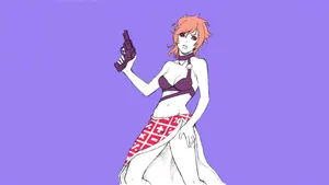 Stunning Trish Una In Action Wallpaper