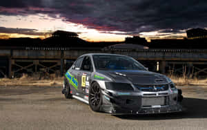 Stunning Tuned Car Showcasing Modified Design And Power Wallpaper