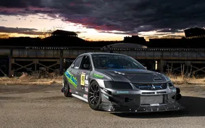Stunning Tuned Car Showcasing Modified Design And Power Wallpaper