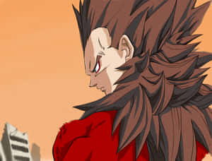 Stunning Vegeta Super Saiyan 4 Transformed And Ready For Action Wallpaper