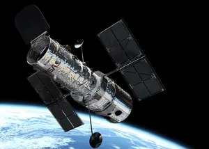 Stunning View Of A Distant Galaxy Captured By The Hubble Space Telescope. Wallpaper