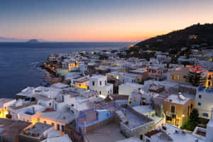 Stunning View Of A Greek Island Wallpaper