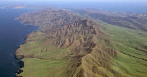 Stunning View Of California Island At Sunset Wallpaper