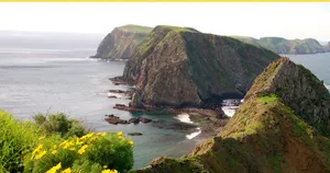 Stunning View Of California Island Coastline Wallpaper