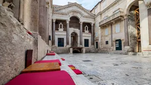 Stunning View Of Diocletian's Palace During Daytime Wallpaper