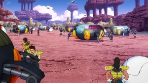 Stunning View Of Planet Vegeta And Its Breathtaking Cosmic Surroundings Wallpaper