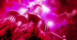 Stunning View Of Planet Vegeta Under The Night Sky Wallpaper