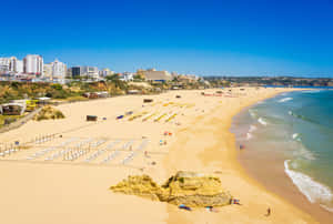 Stunning View Of Portuguese Beach Wallpaper