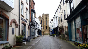 Stunning View Of Ripon Cathedral, North Yorkshire Wallpaper