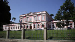 Stunning View Of The Historic Imperial Museum Of Brazil Wallpaper