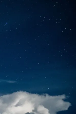 Stunning View Of The Moon And Stars From Your Phone Wallpaper